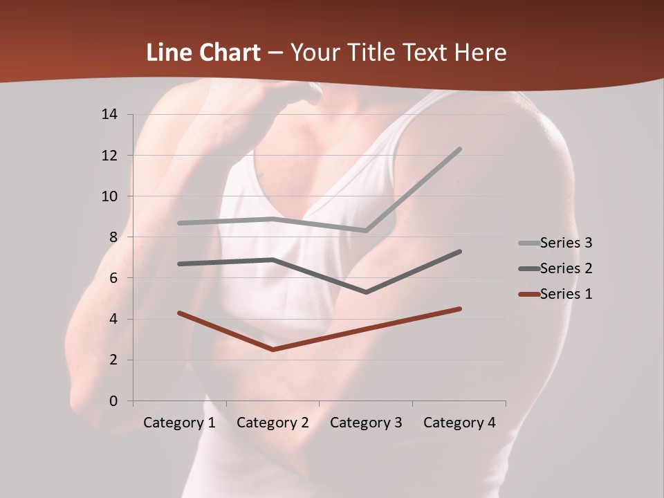 Handsome Male Against Black Background PowerPoint Template