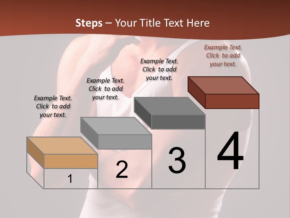 Handsome Male Against Black Background PowerPoint Template