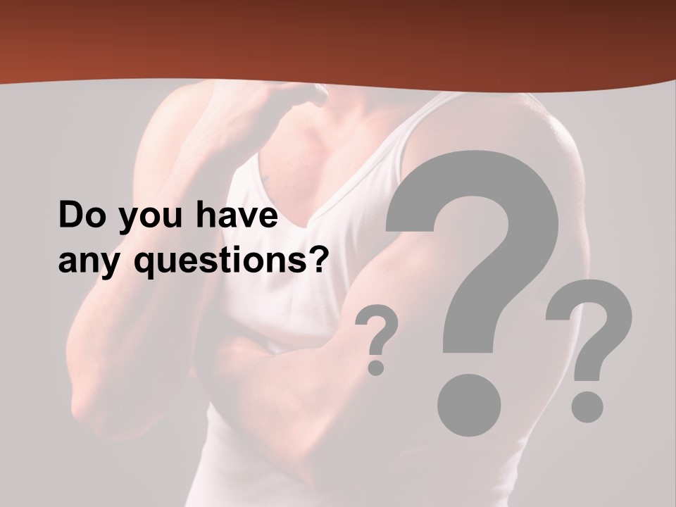 Handsome Male Against Black Background PowerPoint Template