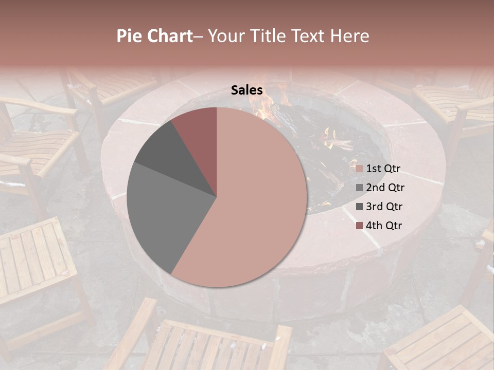 Round Fir Pit PowerPoint Template