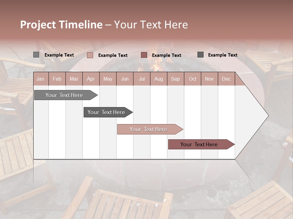 Round Fir Pit PowerPoint Template