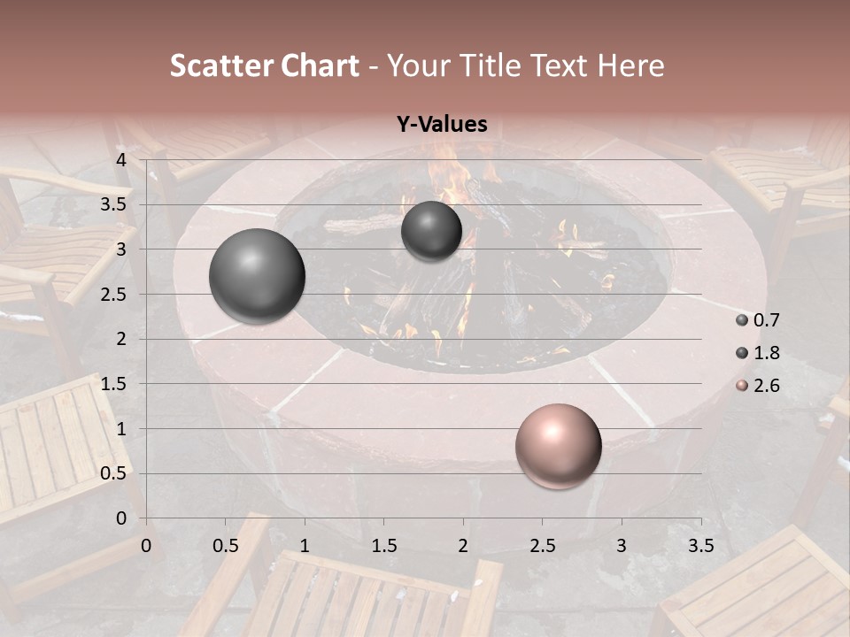 Round Fir Pit PowerPoint Template