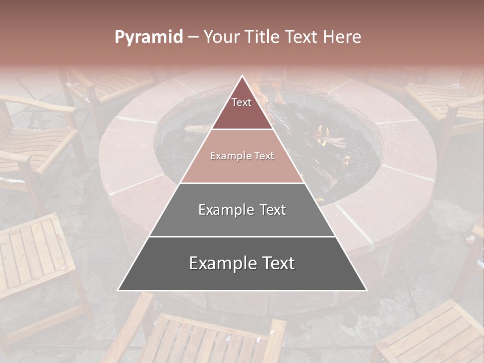 Round Fir Pit PowerPoint Template