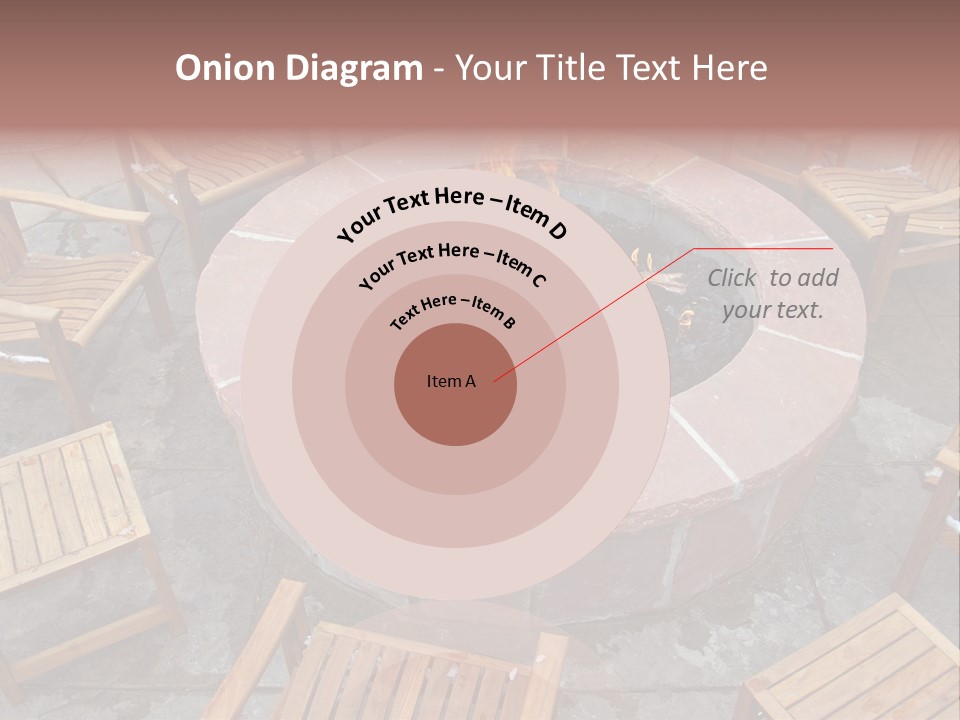 Round Fir Pit PowerPoint Template