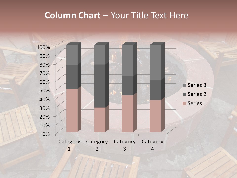 Round Fir Pit PowerPoint Template