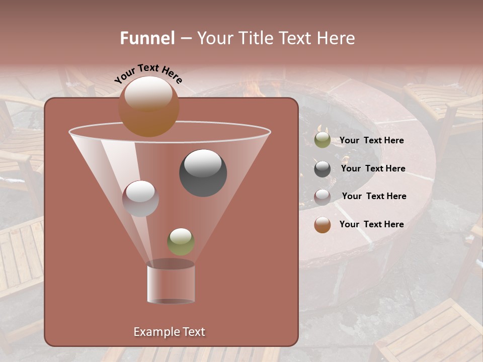 Round Fir Pit PowerPoint Template