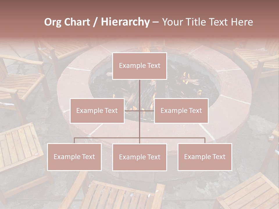 Round Fir Pit PowerPoint Template