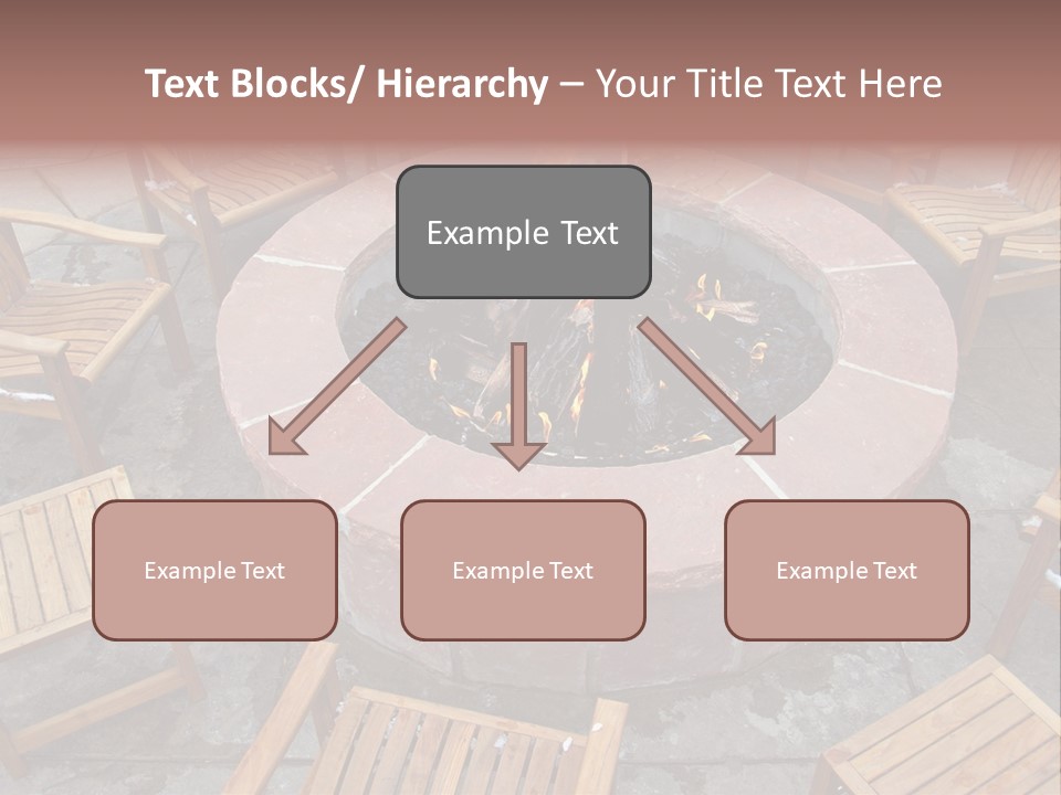 Round Fir Pit PowerPoint Template