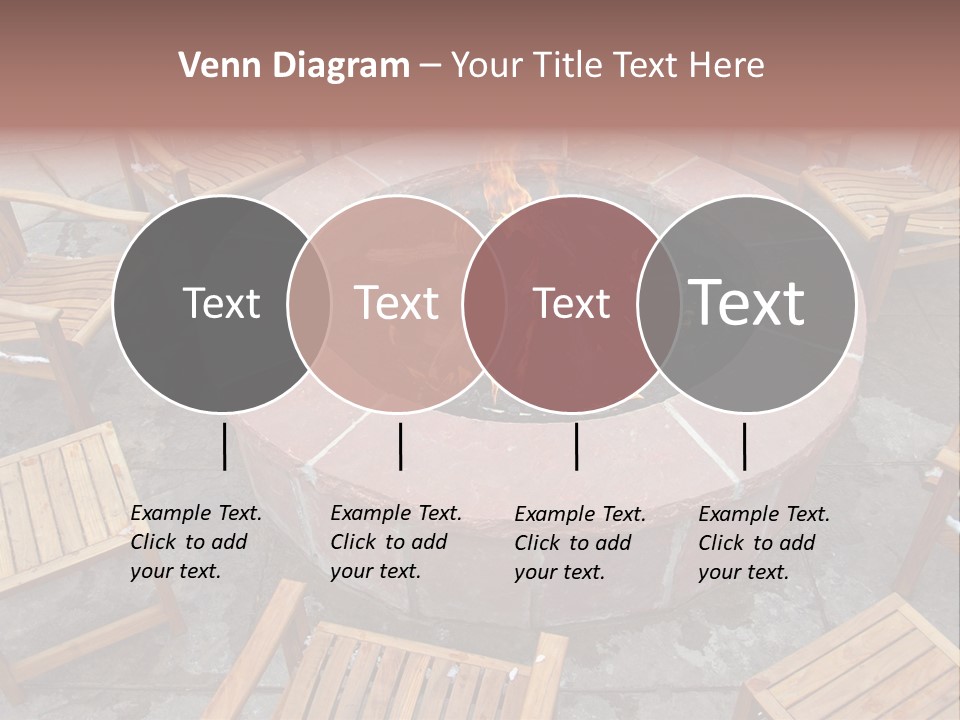 Round Fir Pit PowerPoint Template
