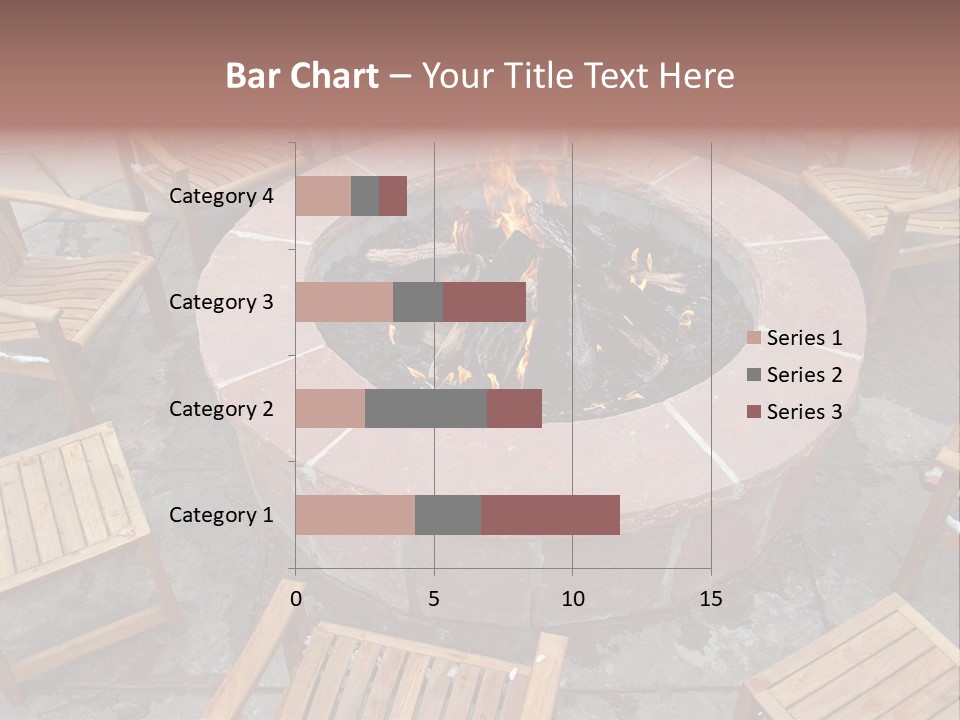 Round Fir Pit PowerPoint Template