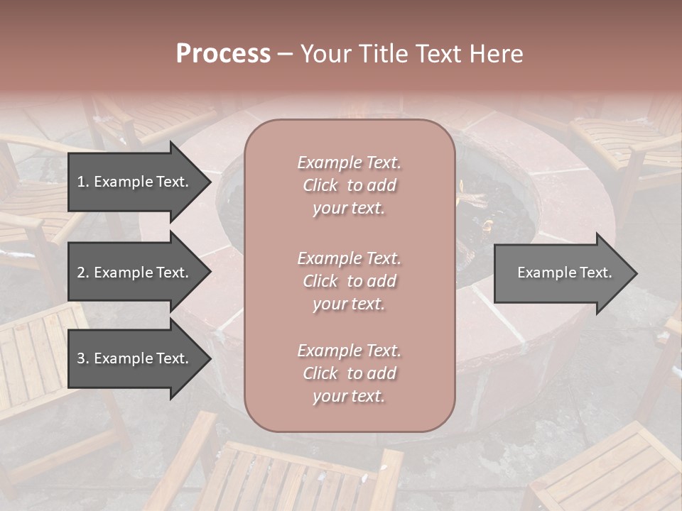 Round Fir Pit PowerPoint Template
