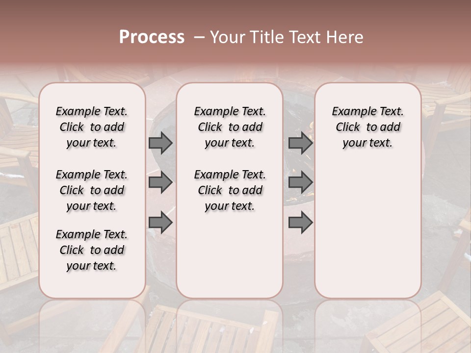 Round Fir Pit PowerPoint Template
