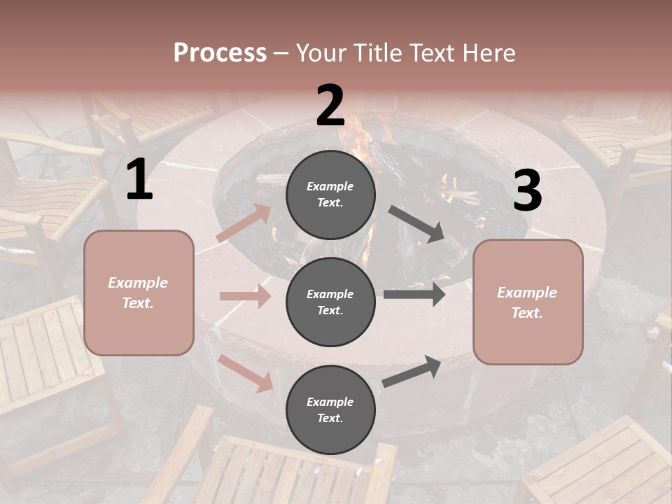 Round Fir Pit PowerPoint Template