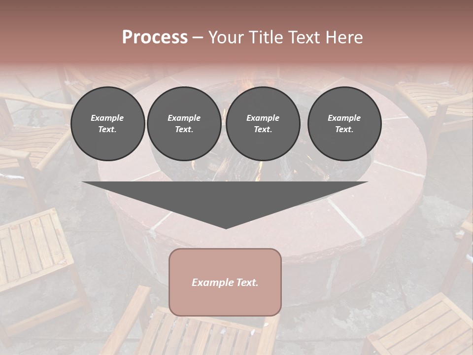 Round Fir Pit PowerPoint Template