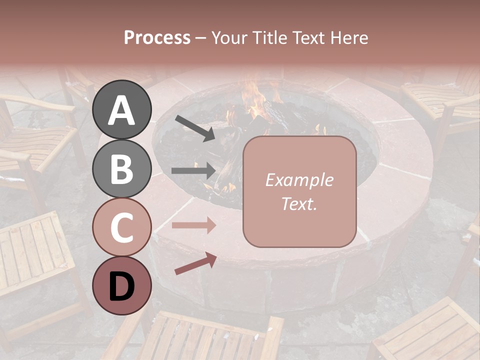 Round Fir Pit PowerPoint Template