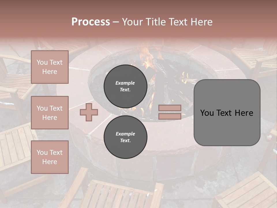 Round Fir Pit PowerPoint Template