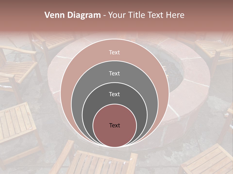 Round Fir Pit PowerPoint Template