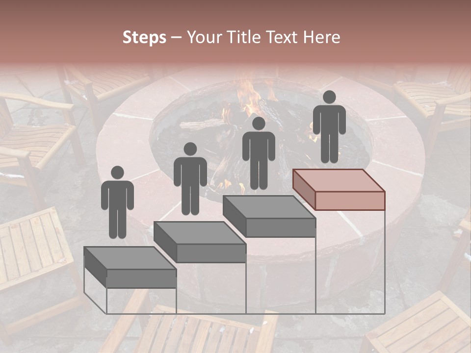 Round Fir Pit PowerPoint Template