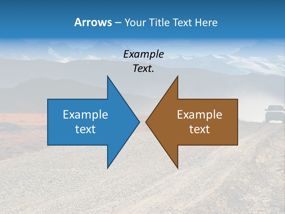 Tibetan Road And Mount Everest On Background PowerPoint Template