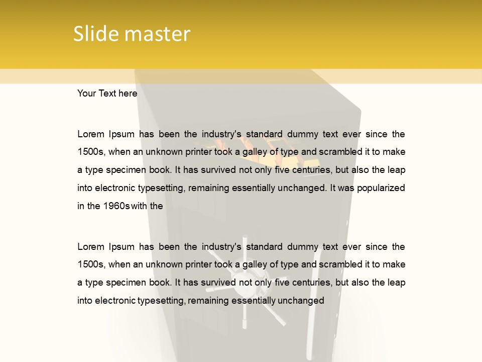 Gold Deposit PowerPoint Template