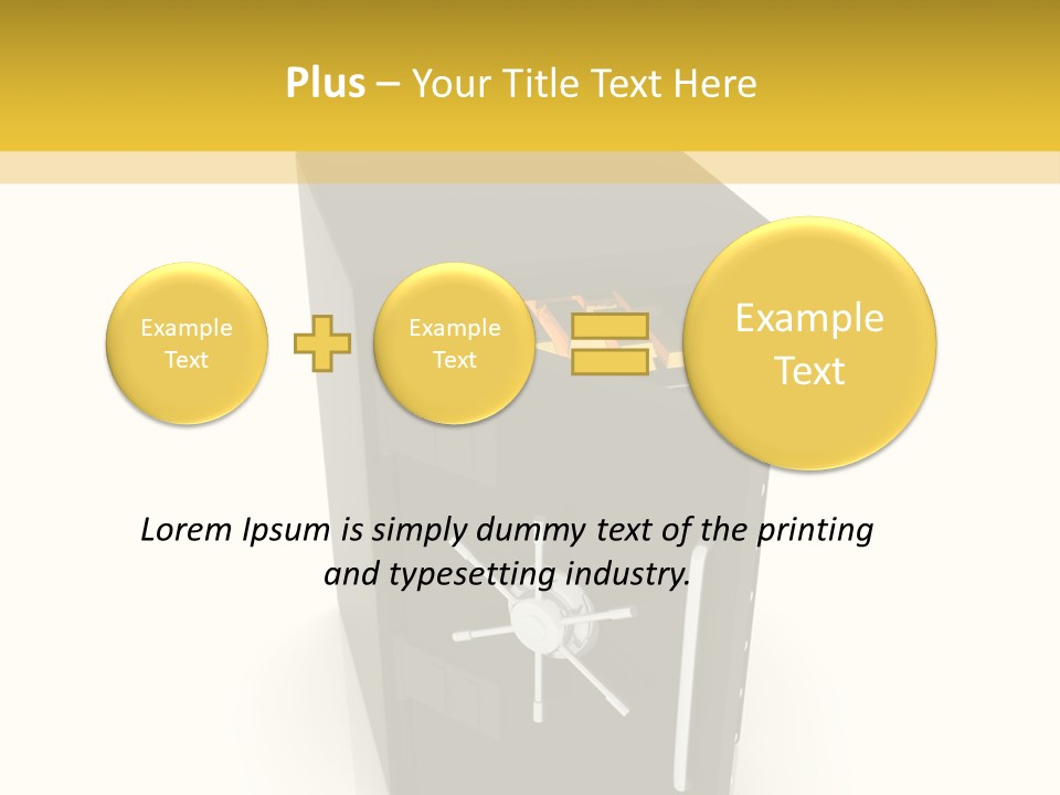 Gold Deposit PowerPoint Template
