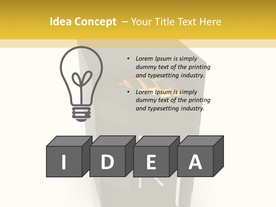 Gold Deposit PowerPoint Template
