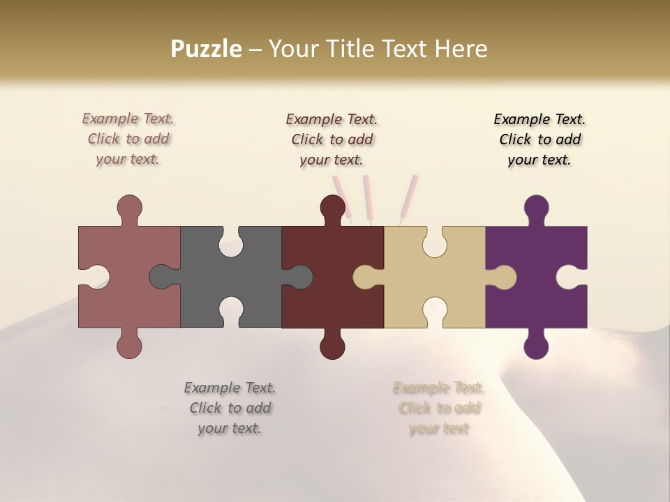 Woman Receiving Acupuncture PowerPoint Template