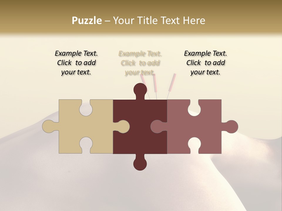 Woman Receiving Acupuncture PowerPoint Template