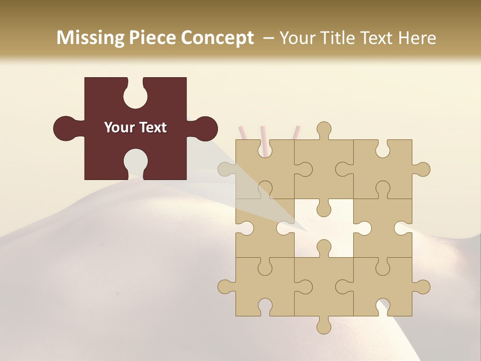 Woman Receiving Acupuncture PowerPoint Template