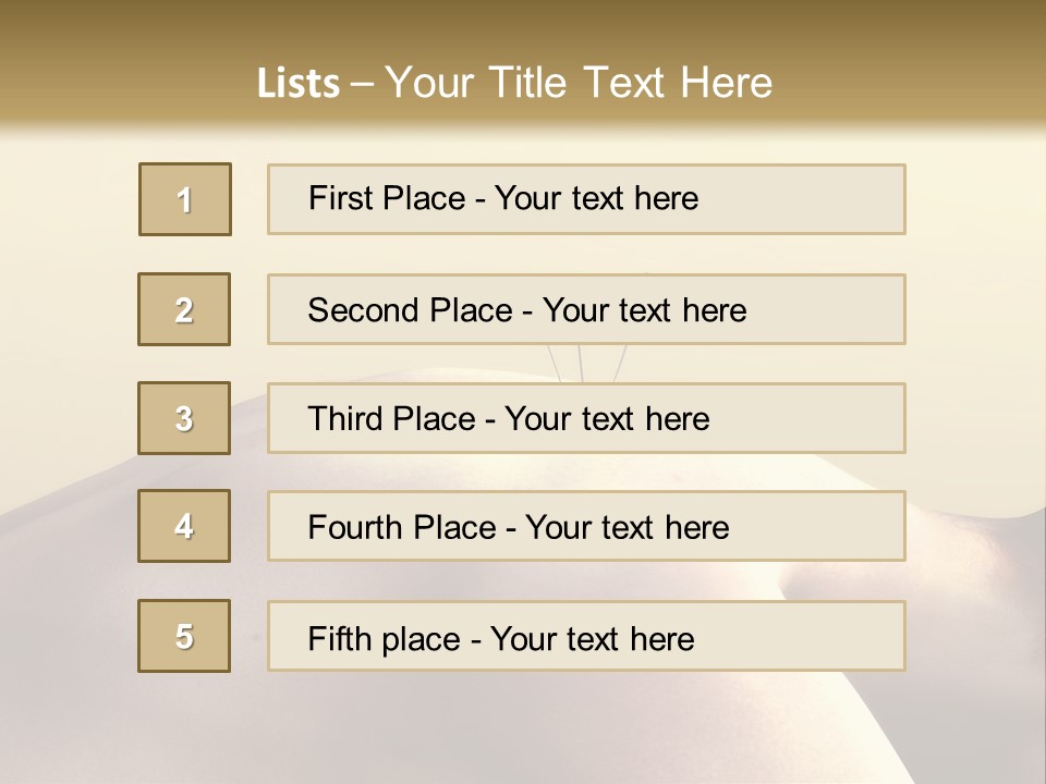 Woman Receiving Acupuncture PowerPoint Template