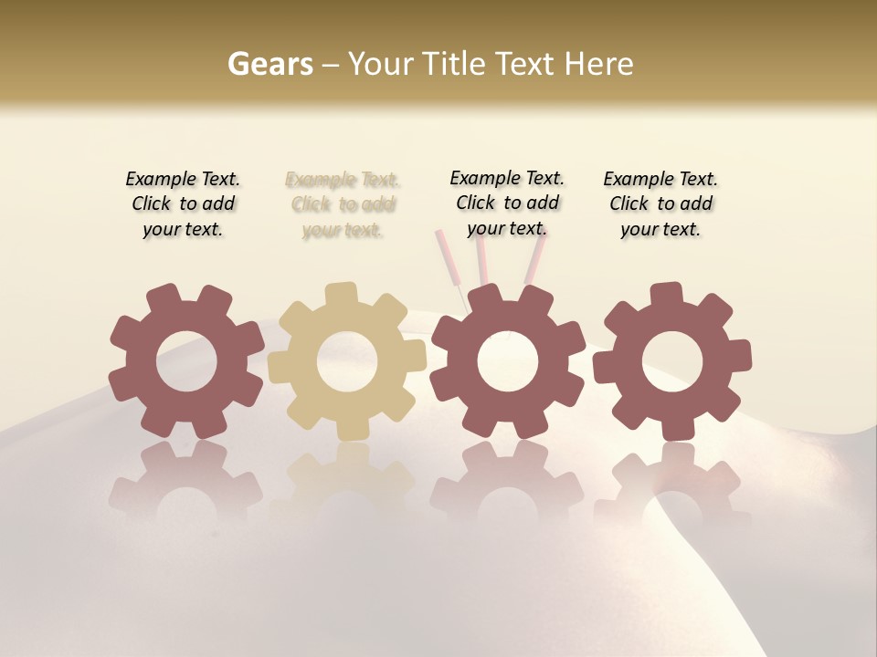 Woman Receiving Acupuncture PowerPoint Template