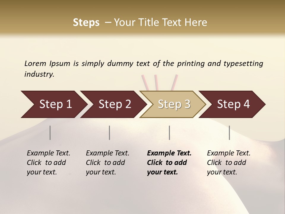 Woman Receiving Acupuncture PowerPoint Template