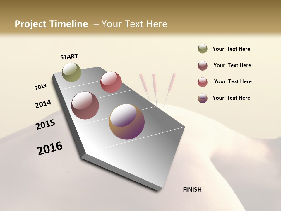 Woman Receiving Acupuncture PowerPoint Template