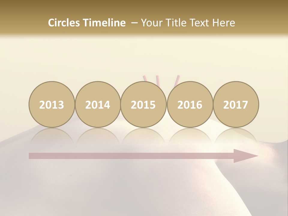 Woman Receiving Acupuncture PowerPoint Template