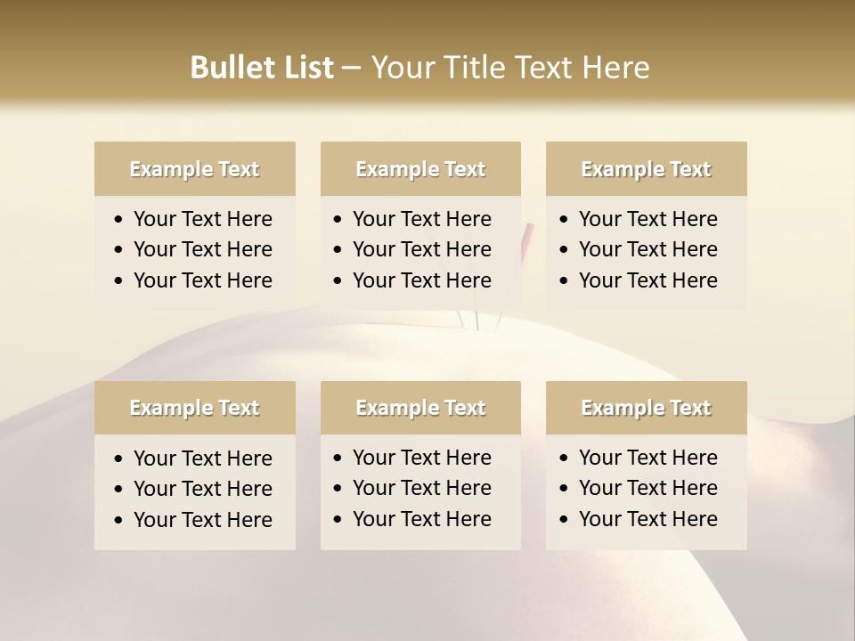 Woman Receiving Acupuncture PowerPoint Template