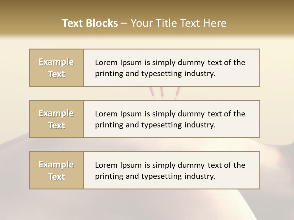 Woman Receiving Acupuncture PowerPoint Template