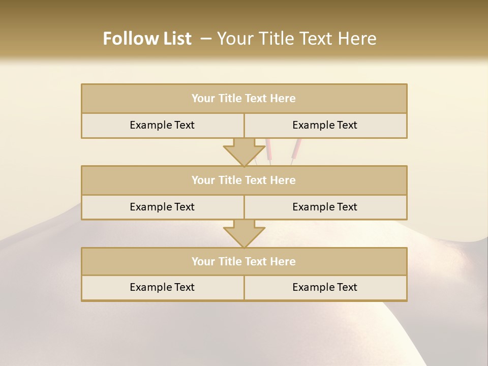 Woman Receiving Acupuncture PowerPoint Template