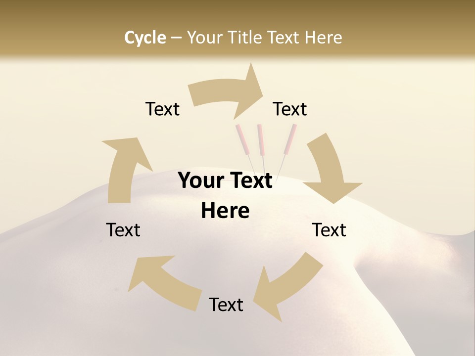 Woman Receiving Acupuncture PowerPoint Template