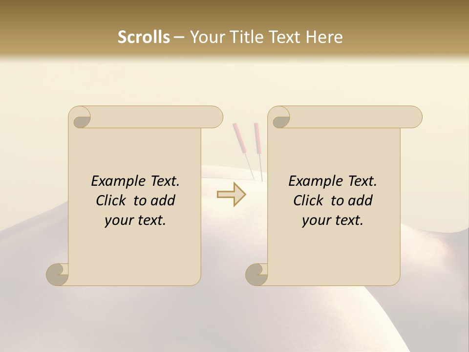 Woman Receiving Acupuncture PowerPoint Template