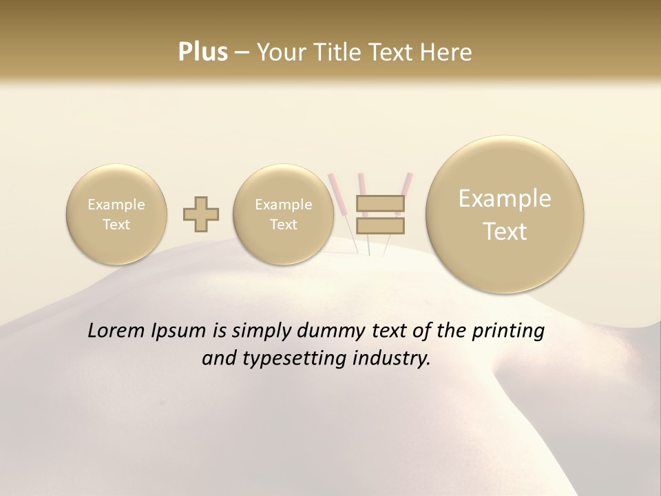 Woman Receiving Acupuncture PowerPoint Template