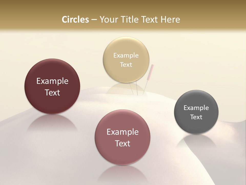 Woman Receiving Acupuncture PowerPoint Template