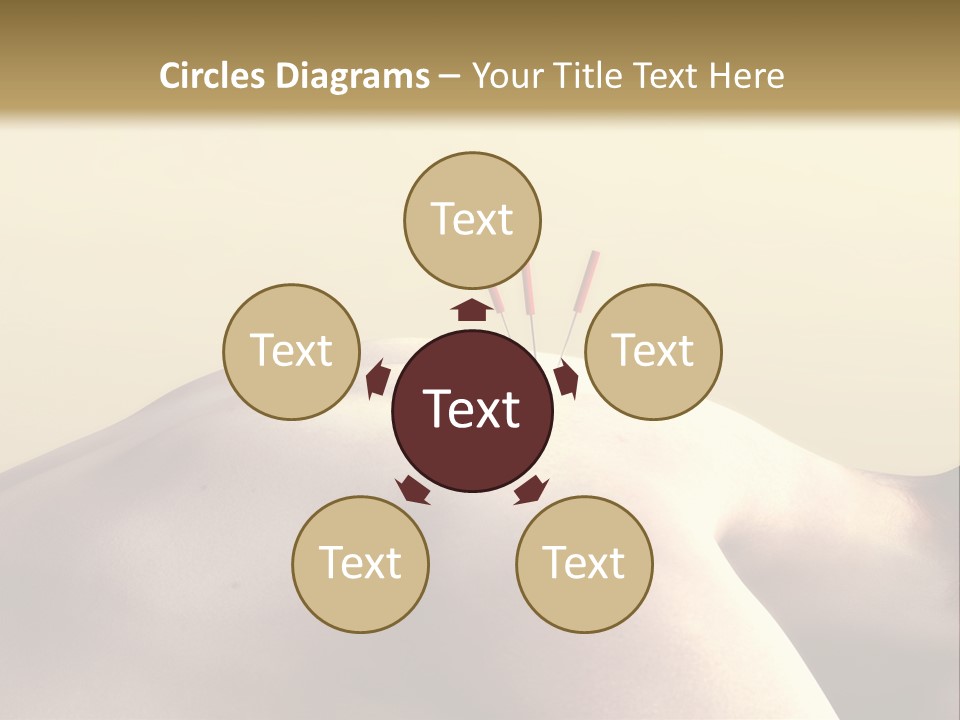 Woman Receiving Acupuncture PowerPoint Template