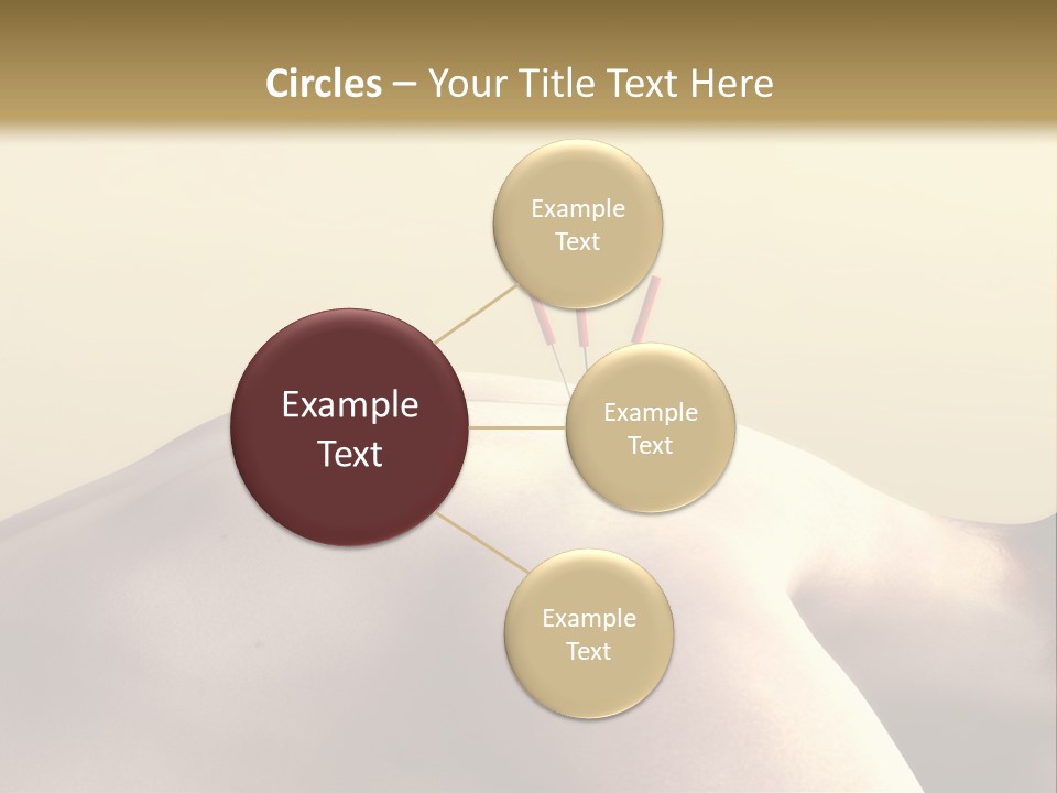 Woman Receiving Acupuncture PowerPoint Template