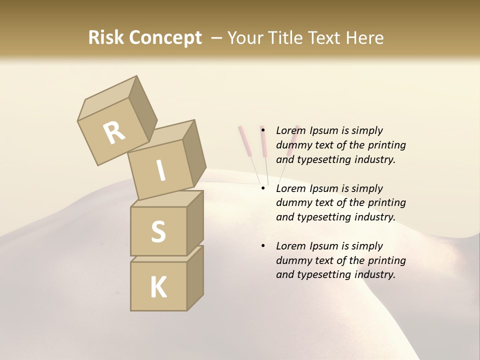 Woman Receiving Acupuncture PowerPoint Template