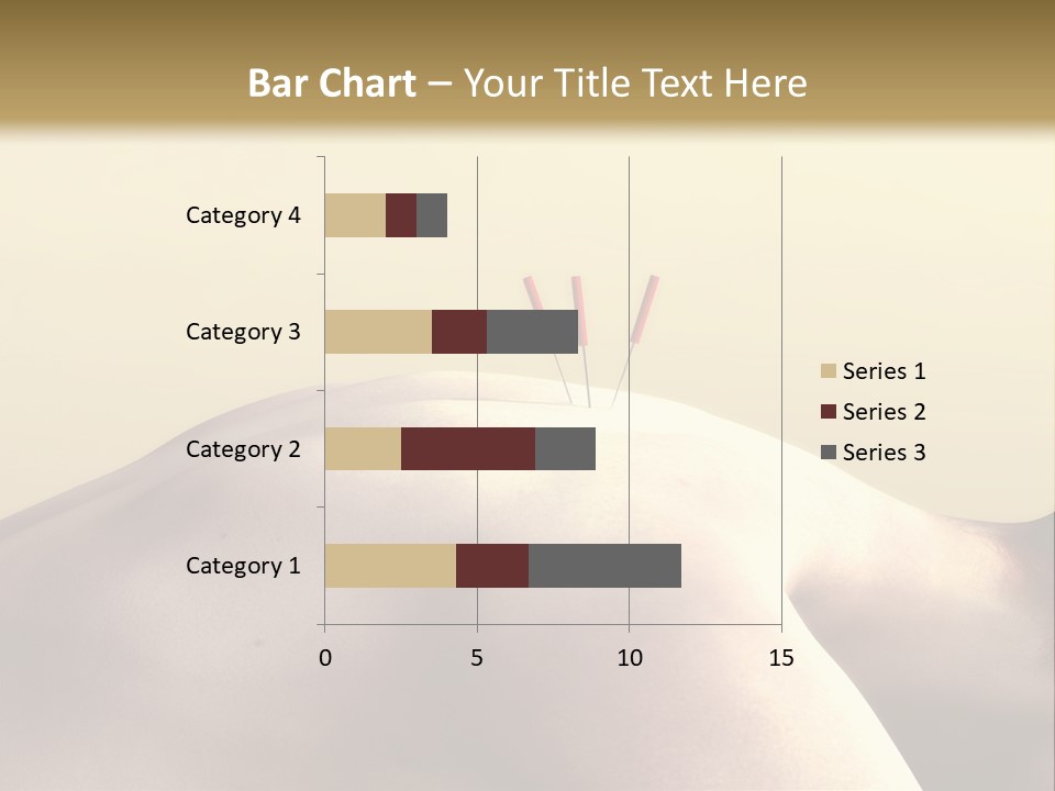 Woman Receiving Acupuncture PowerPoint Template