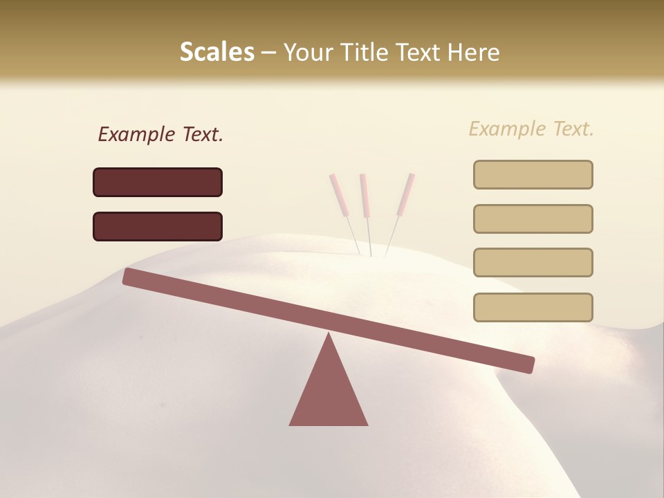 Woman Receiving Acupuncture PowerPoint Template