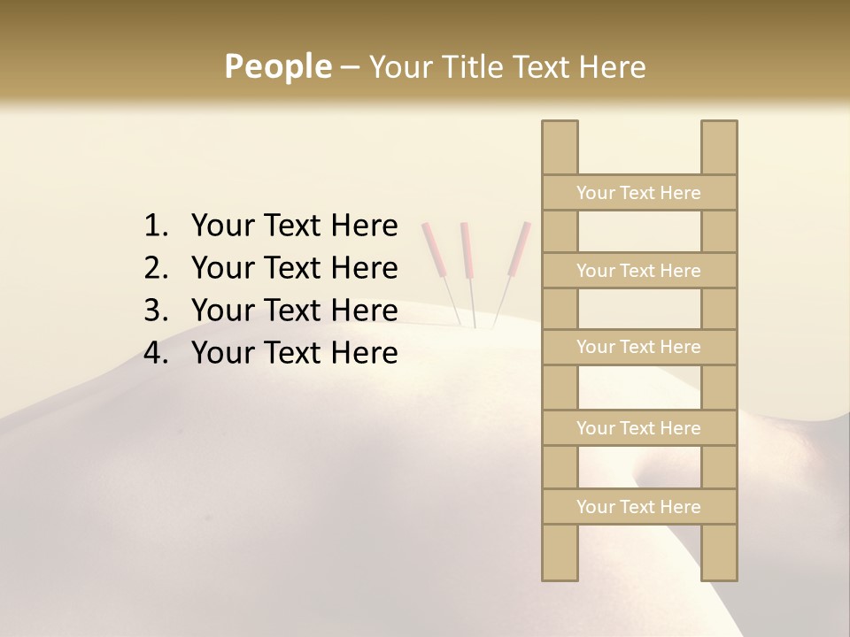 Woman Receiving Acupuncture PowerPoint Template