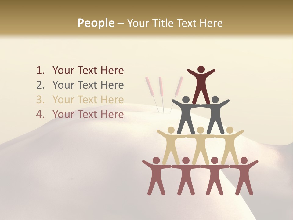 Woman Receiving Acupuncture PowerPoint Template