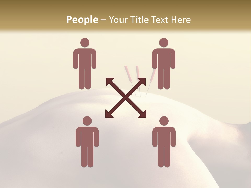 Woman Receiving Acupuncture PowerPoint Template