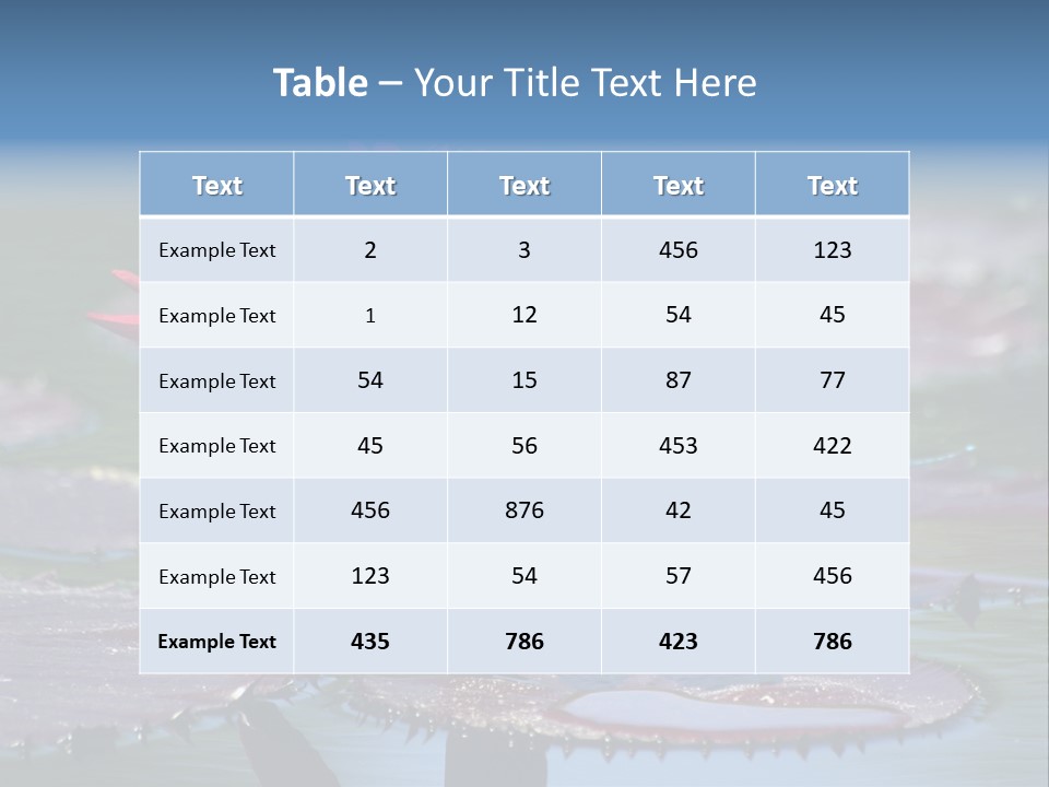 A Red Flower Is In The Middle Of A Body Of Water PowerPoint Template